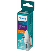 Philips Лампочка светодиодная Philips ESS LEDCandle B35 6Вт 2700K Е14 / E14 свеча матовая теплый белый свет