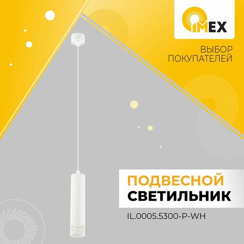 Спот потолочно-подвесной IMEX IL.0005.5300-P-WH, белый