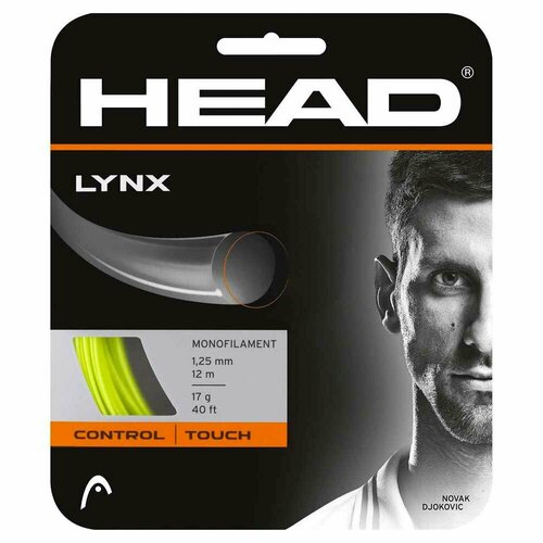 Теннисная струна HEAD Lynx Желтый 281784-16YW (Толщина: 130) теннисная струна head lynx tour 200 метров оранжевый 281799 16or толщина 130