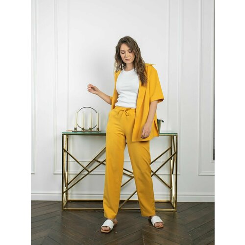 фото Костюм трика, размер 50, горчичный