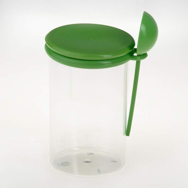 фото Банка с ложкой для сыпучих продуктов, V=750 мл (цвета в ассортименте)