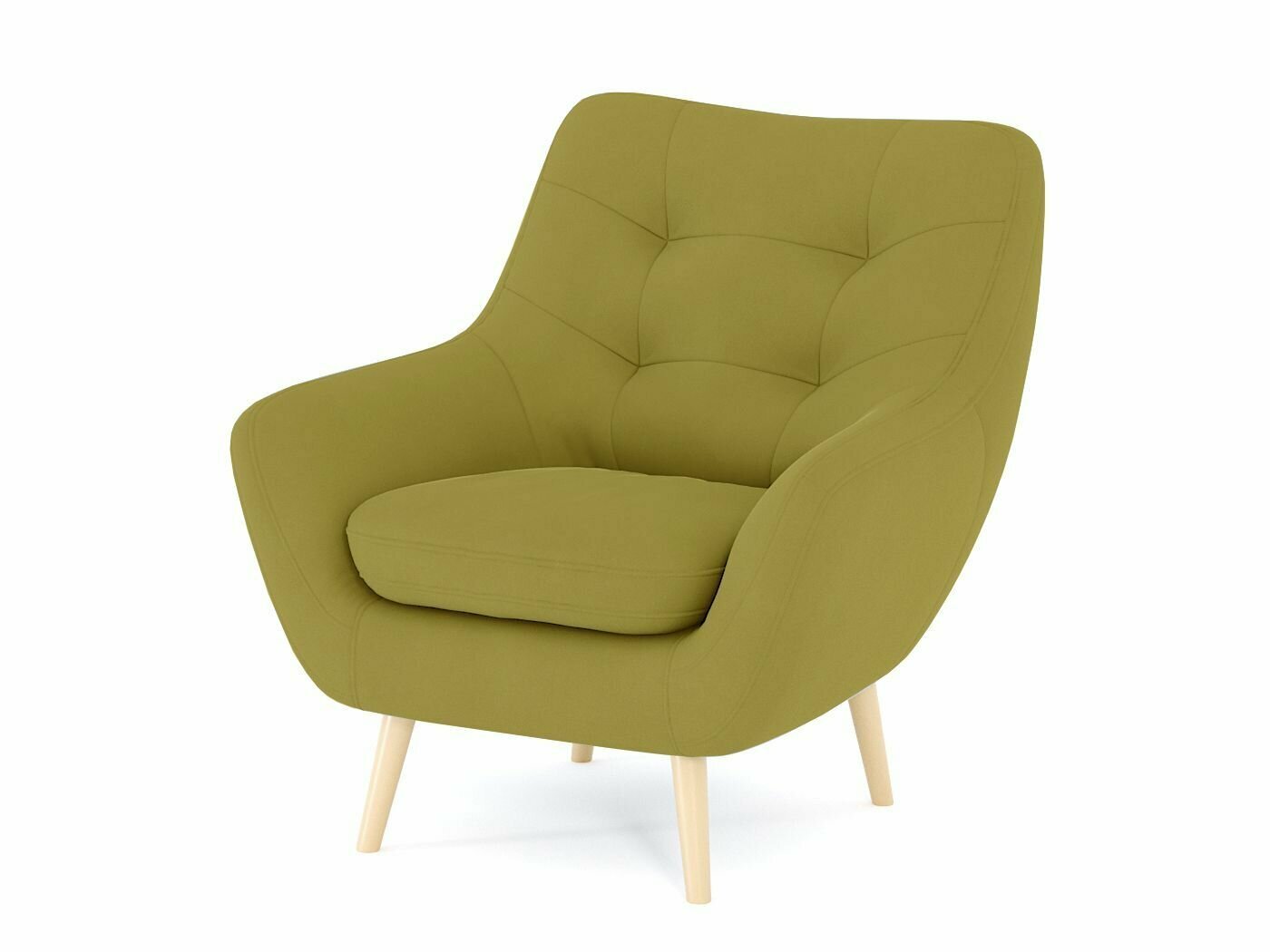 фото Кресло для отдыха Вито велюр Зара Yellow 44