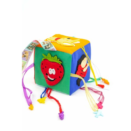 Игрушка для детей Кубик из фетра / Развивающие игрушки для самых маленьких детей Carolon / Развиваем малыша