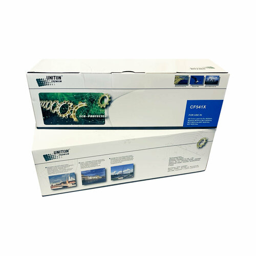 Картридж Uniton Premium Green Eco-Protected CF541X голубой совместимый с принтером HP картридж uniton premium green eco protected cf541x голубой совместимый с принтером hp