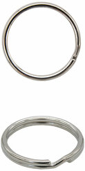 Кольцо для ключей 16мм (20*20мм, диаметр 2мм) металл, никель, 100 шт