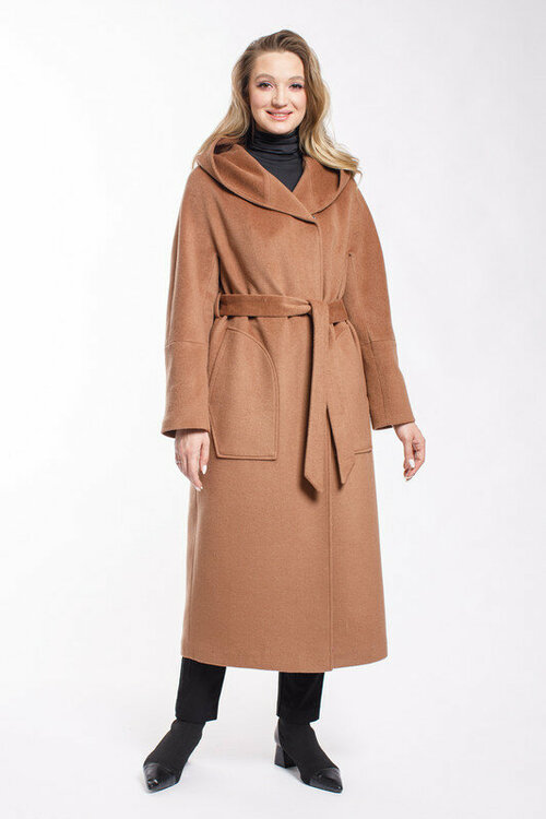 Пальто Modetta Style, размер 44, бежевый