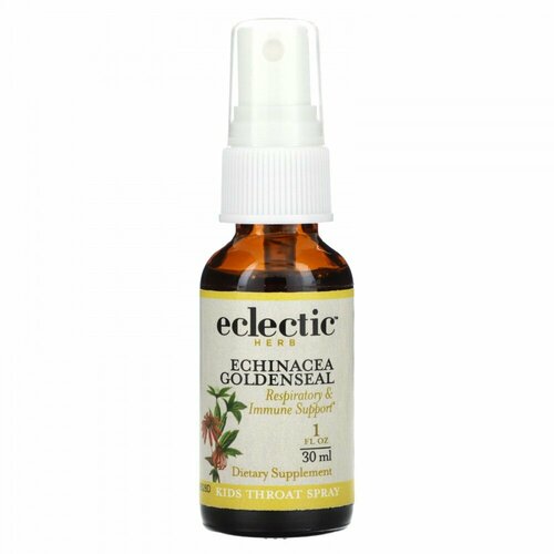 Eclectic Institute, Kids Throat Spray, Echinacea Goldenseal, 1 fl oz (30 ml)