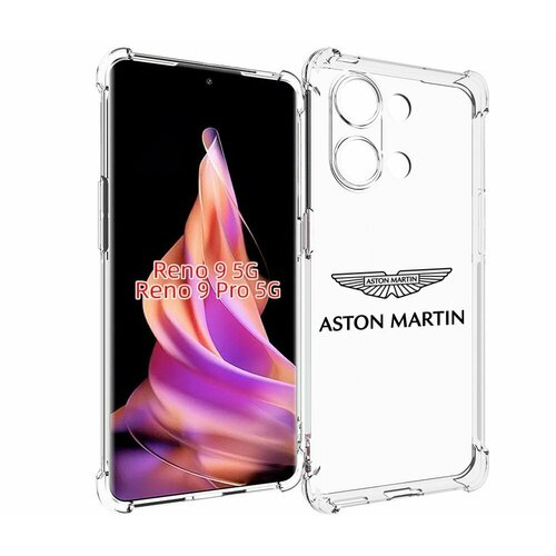 Чехол MyPads Aston-Martin мужской для OPPO Reno 9 / Reno 9 Pro задняя-панель-накладка-бампер