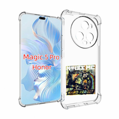 Чехол MyPads Hard Reboot Noize MC для Honor Magic 5 Pro задняя-панель-накладка-бампер