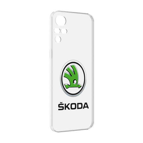 Чехол MyPads skoda-шкода-4 мужской для TCL 40 XE задняя-панель-накладка-бампер