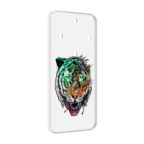 Чехол MyPads робо-тигр для Honor Magic 5 Lite / Honor X9a задняя-панель-накладка-бампер