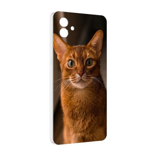 Чехол MyPads порода кошки абисинская для Samsung Galaxy M04 задняя-панель-накладка-бампер