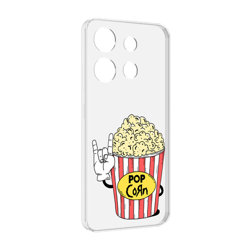 Чехол MyPads крутой попкорн для Infinix Smart 7 задняя-панель-накладка-бампер