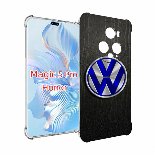 Чехол MyPads volkwagen-фольксваген-3 для Honor Magic 5 Pro задняя-панель-накладка-бампер