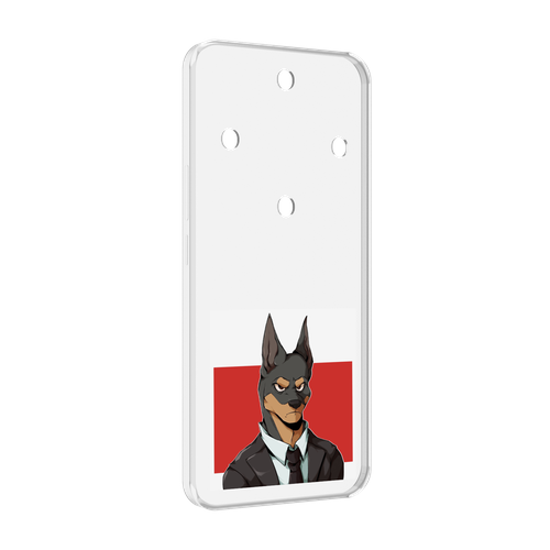 Чехол MyPads офисный работник собака для Honor Magic 5 Lite / Honor X9a задняя-панель-накладка-бампер