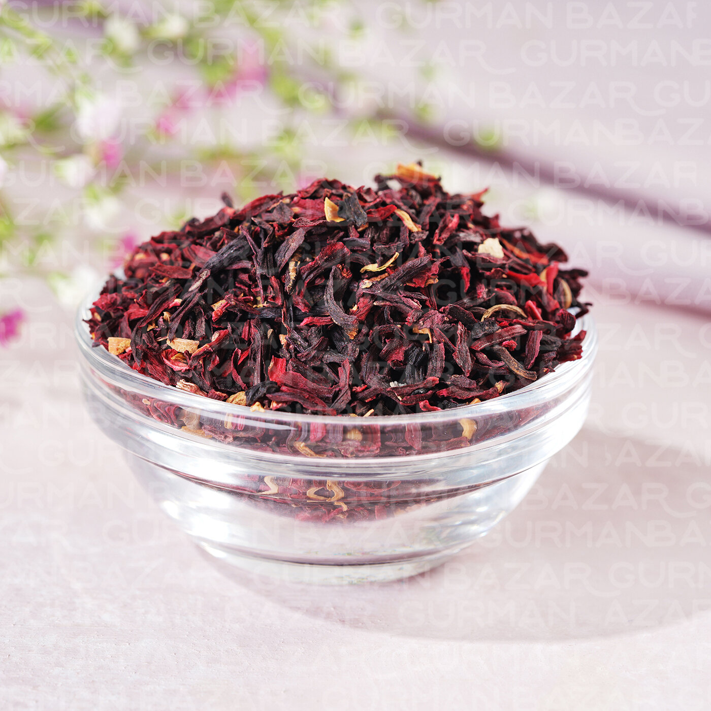 Чай листовой Ceremony каркаде (гибискус) 500 г красный листовой Измельченный 2-9 мм