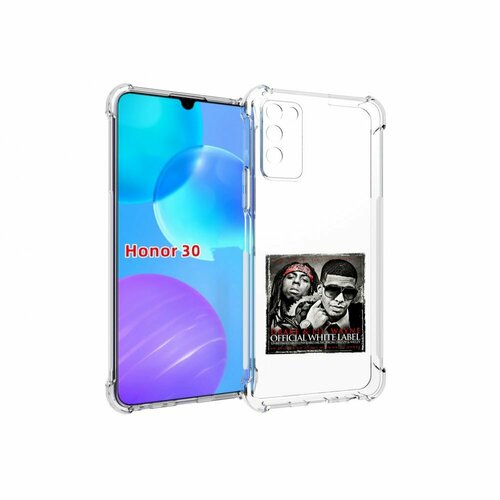 Чехол MyPads Drake - Official White Label для Huawei Honor 30 Lite задняя-панель-накладка-бампер