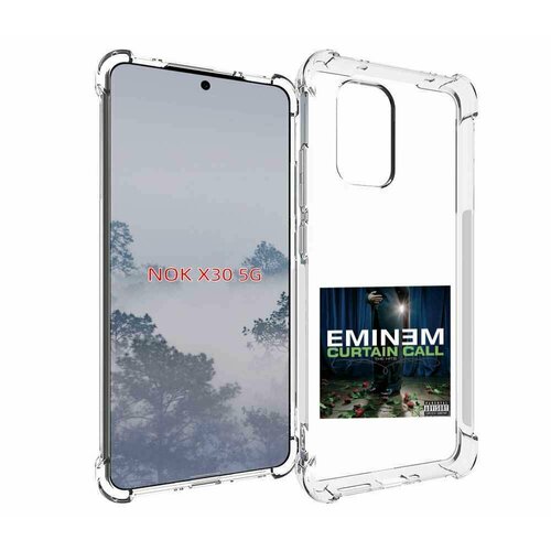 Чехол MyPads Eminem CURTAIN CALL, THE HITS для Nokia X30 5G задняя-панель-накладка-бампер