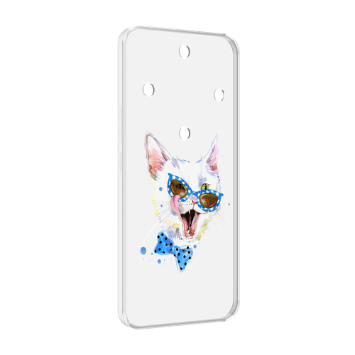 Чехол MyPads белый кот для Honor Magic 5 Lite / Honor X9a задняя-панель-накладка-бампер чехол mypads сиамский кот для honor magic 5 lite honor x9a задняя панель накладка бампер