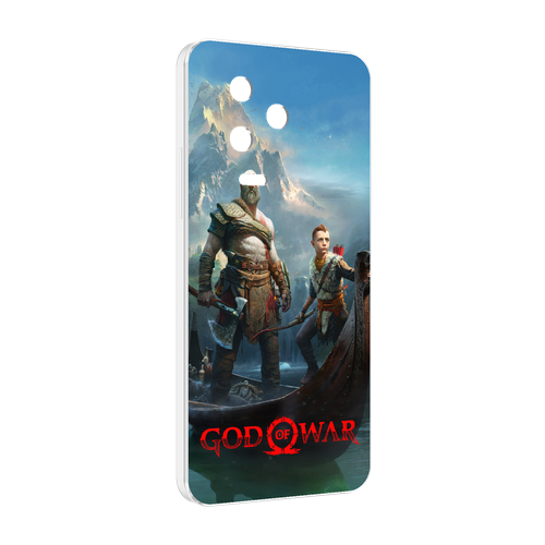 Чехол MyPads God Of War Кратос Атрей для Infinix Note 12 Pro 4G X676B задняя-панель-накладка-бампер чехол mypads god of war кратос для xiaomi redmi note 11 4g глобальная версия задняя панель накладка бампер