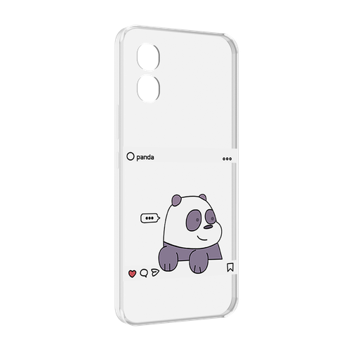 Чехол MyPads пандочка-фотка для Honor X5 задняя-панель-накладка-бампер