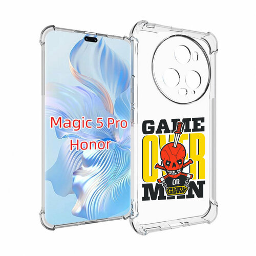 Чехол MyPads игра-окончена-парень для Honor Magic 5 Pro задняя-панель-накладка-бампер