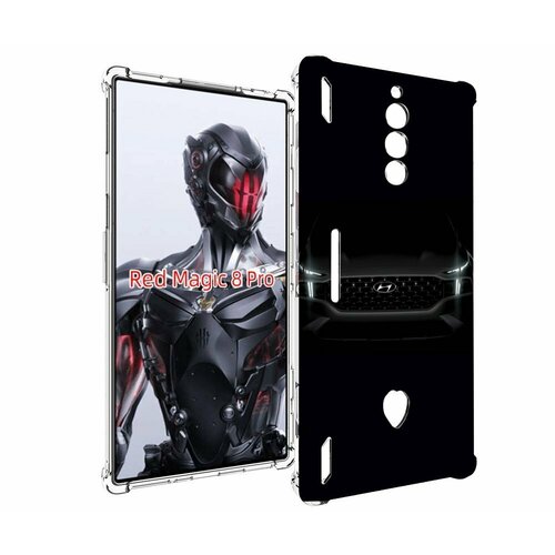 Чехол MyPads Hyundai хендай 2 для ZTE Nubia Red Magic 8 Pro / Red Magic 8 Pro Plus задняя панель накладка бампер