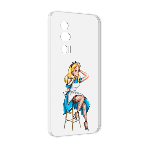Чехол MyPads девушка-в-чулках женский для Xiaomi Redmi K60 задняя-панель-накладка-бампер