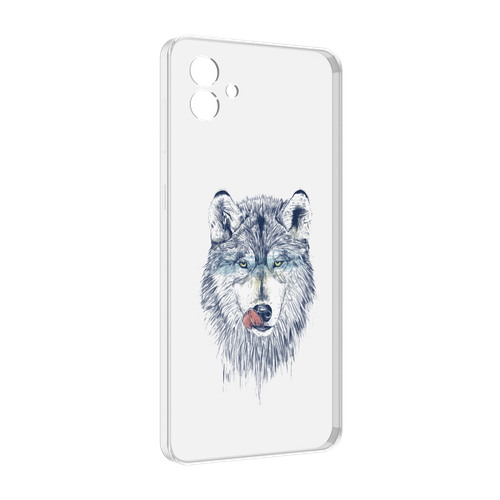Чехол MyPads голодгый волк для Samsung Galaxy M04 задняя-панель-накладка-бампер чехол mypads голодгый волк для samsung galaxy s23 plus задняя панель накладка бампер
