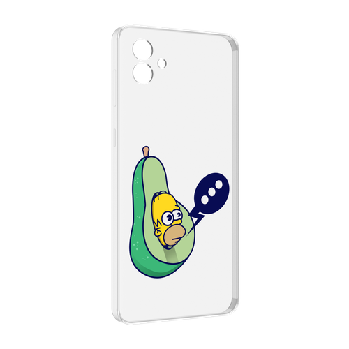 Чехол MyPads Гомер-авокадо для Samsung Galaxy M04 задняя-панель-накладка-бампер