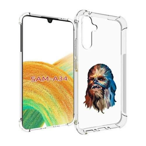 Чехол MyPads star wars звездные войны для Samsung Galaxy A34 задняя-панель-накладка-бампер