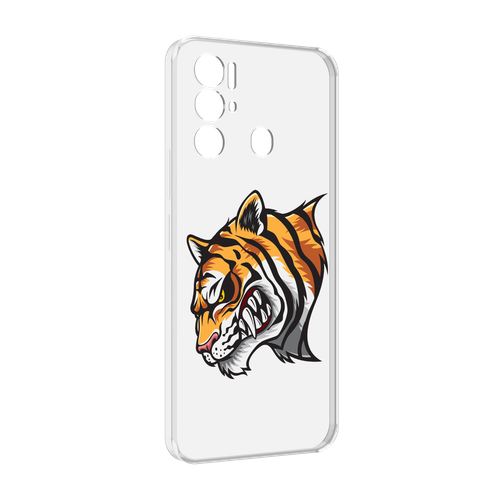 Чехол MyPads Тигр для Tecno Pova Neo 4G задняя-панель-накладка-бампер чехол mypads тигр с гранями черно белый для tecno pova neo 4g задняя панель накладка бампер