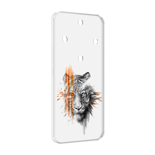 Чехол MyPads огненный тигр для Honor Magic 5 Lite / Honor X9a задняя-панель-накладка-бампер
