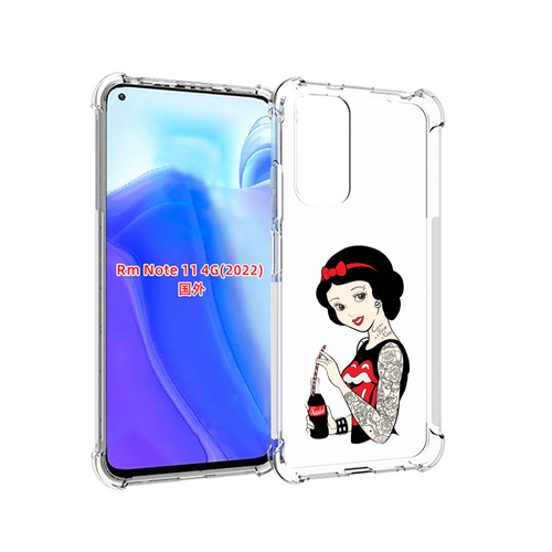 Чехол MyPads любительница-колы женский для Xiaomi Redmi Note 11 4G ( Глобальная версия ) задняя-панель-накладка-бампер