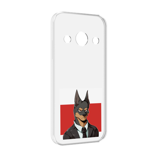 Чехол MyPads офисный работник собака для Doogee S99 задняя-панель-накладка-бампер