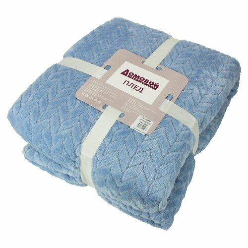 Плед Inflori 200х220 см микрофибра микрофибра фланель голубой 3250₽