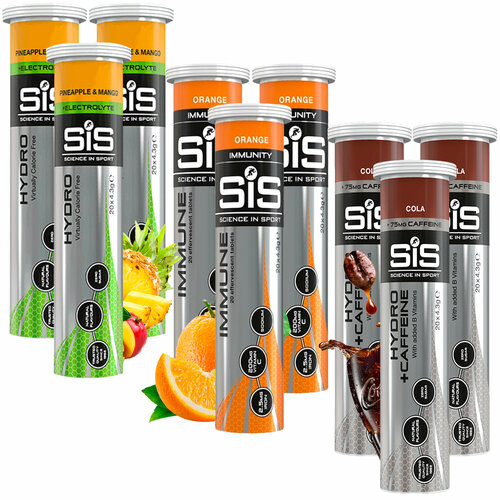 фото Изотоник science in sport (sis) go hydro tablet 20s_3 9 x 20 таблеток, ананас - манго, апельсин, кола