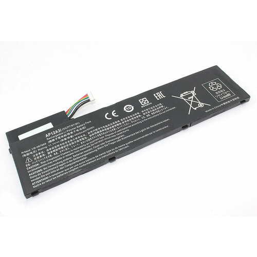 Аккумулятор OEM (совместимый с AP12A31, AP12A41) для ноутбука Acer Aspire M3-481 11.1V 4500mAh черный вентилятор кулер для ноутбука acer aspire m5 481 m5 481g m5 481ptg m5 481tg m3 481 m3 x483g z09 cpu intel