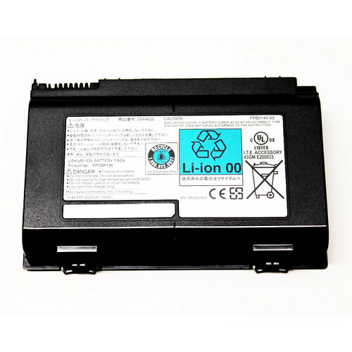 Аккумулятор FPCBP175 для ноутбука Fujitsu Lifebook A1220 10.8V 5200mAh черный аккумуляторная батарея аккумулятор для ноутбука fujitsu lifebook a1220 a6210 ah550 e780 e8410 e8420 n7010 nh570 celsius h250 h700