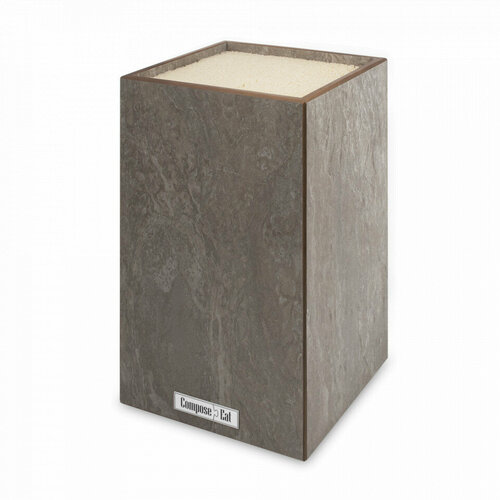 Подставка универсальная для кухонных ножей, 12х12х24 см, эвора бежевая, композитный материал PDN120403KL6 ProFashion