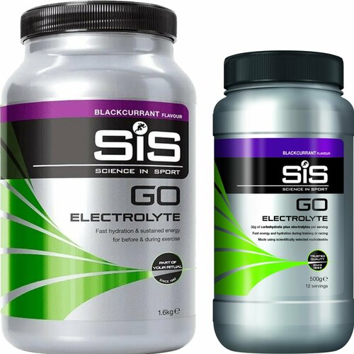 Изотоник SCIENCE IN SPORT (SiS) GO Electrolyte Powder 1x500 г, 1x1600 г, Черная смородина изотоник science in sport sis go electrolyte powder 1x500 г 1x1600 г лимон лайм