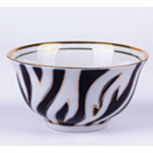 Пиала средняя 225мл «Атлас» с позолотой 10,5*6,2см