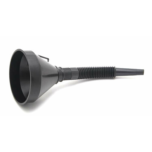 Воронка с гибким шлангом. с сеткой (гофра) для ГСМ 160мм OKTAN (121 559)