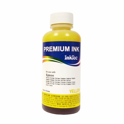 Чернила InkTec (E0010-100MY) для Epson P50/T50/XP/L200 100 мл (Yellow) чернила inktec e0010 100mc для epson p50 t50 xp l200 100 мл cyan