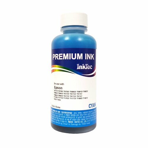 Чернила InkTec (E0010-100MC) для Epson P50/T50/XP/L200 100 мл (Cyan) чернила inktec epson cyan e0010 100mc 100 мл фасовка bestink