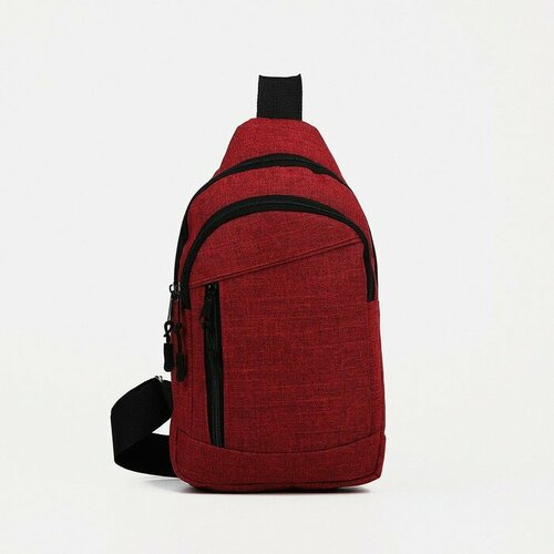 Сумка слинг ЗФТС, красный, бордовый сумка слинг зфтс повседневная текстиль красный бордовый
