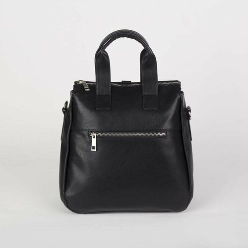 Рюкзак-сумка КНР отдел на молнии, наружный карман, черный