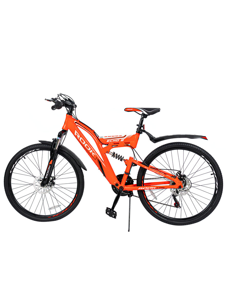 фото Велосипед горный ROOK ECHO-R8-BR, 26" (ярко красный)