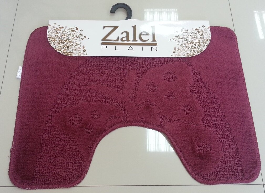 фото Коврик под унитаз zalel bordo 500х600мм