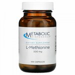 Metabolic Maintenance, L-метионин, 500 мг, 100 капсул - изображение
